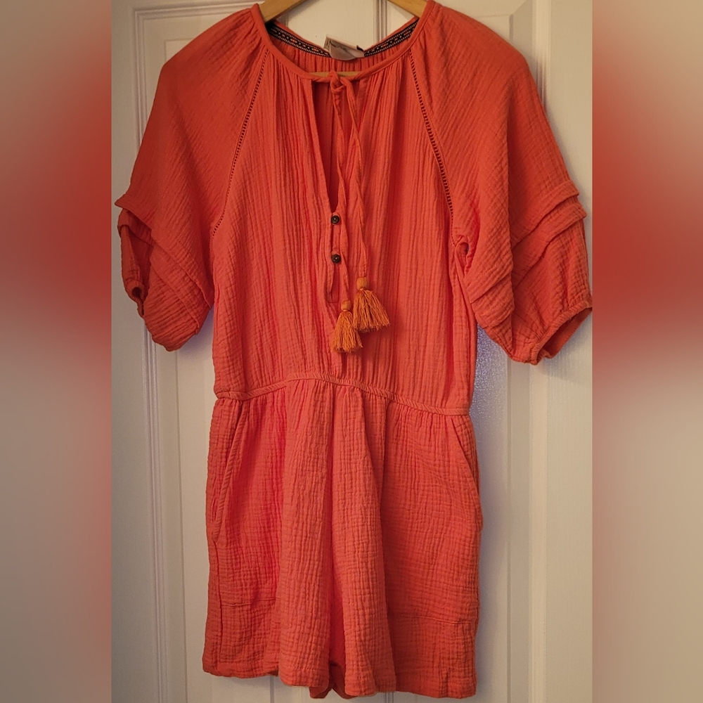 Knox Rose Salmon colored romper